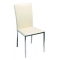 Chaises cuisine / salle &agrave; manger blanc INOLA (lot de 4)