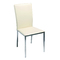 Chaises cuisine / salle &agrave; manger blanc INOLA (lot de 4)