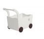 Coffre de rangement chariot enfant blanc ETOILE