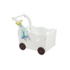Coffre de rangement chariot enfant blanc ETOILE