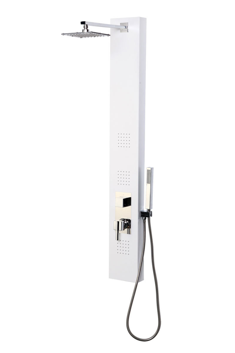 Colonne de douche hydromassante blanche TRENDY