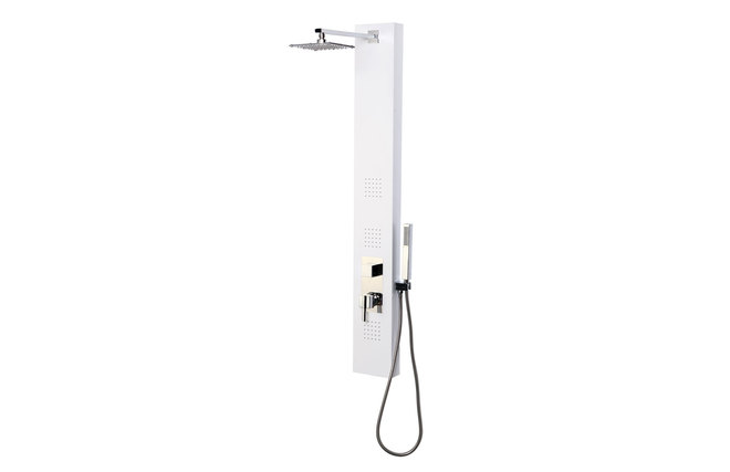 Colonne de douche hydromassante blanche TRENDY