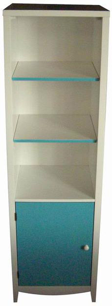 Colonne / meuble de rangement salle de bain TROPIC - coloris bleu lagon