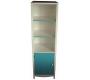 Colonne / meuble de rangement salle de bain TROPIC - coloris bleu lagon