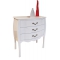 Commode baroque blanche 3 tiroirs LOUISA