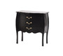 Commode baroque noire 3 tiroirs Louisa