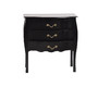 Commode baroque noire 3 tiroirs Louisa