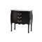 Commode baroque noire 3 tiroirs Louisa