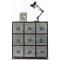 Commode bois industrielle 9 tiroirs Willard