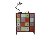 Commode bois multicolore MOSAICA