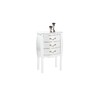 Commode / chevet  3 tiroirs - LOUISA - coloris blanc image pub1