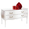 Commode / chevet baroque blanc 2 tiroirs Louisa