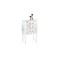 Commode / chevet baroque blanc 3 tiroirs - LOUISA