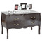 Commode / chevet baroque noir 2 tiroirs Louisa