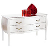 Commode / console 2 tiroirs LOUISA - coloris blanc image pub1