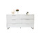Commode design laqu&eacute;e blanche HALIFAX