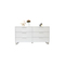 Commode design laqu&eacute;e blanche HALIFAX