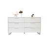 Commode design laqu&eacute;e blanche HALIFAX