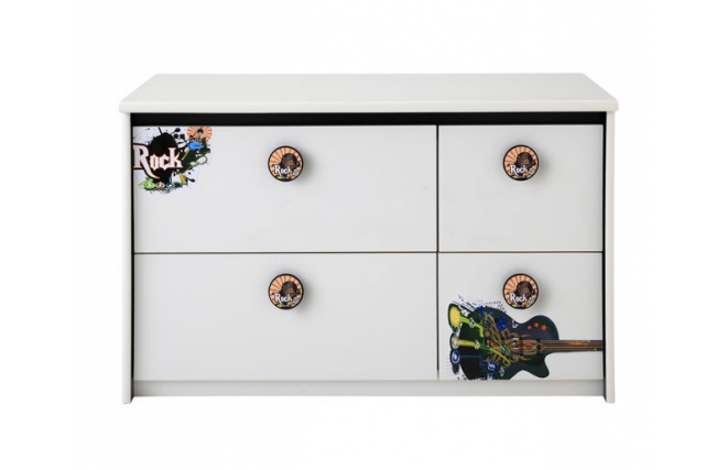 Commode enfant  blanche ROCK