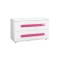 Commode enfant rose et blanche MARCHANDE