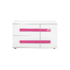 Commode enfant rose et blanche MARCHANDE