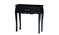 Console baroque noire 1 tiroir Louisa