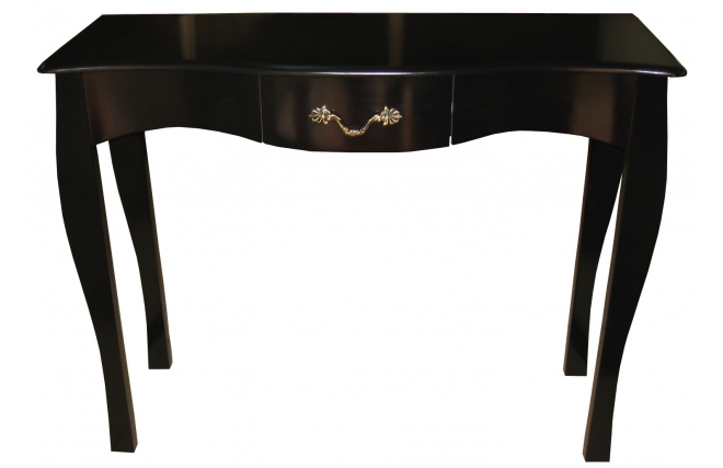 Console baroque noire 1 tiroir Louisa