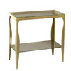 Console / buffet  en acier laqu&eacute; BAROCA - verre tremp&eacute; transparent   image pub1