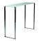 Console moderne en verre et inox Inola