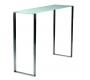 Console moderne en verre et inox Inola
