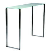 Console moderne en verre et inox INOLA image pub1