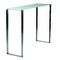 Console moderne en verre et inox Inola