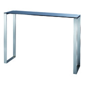Console moderne en verre et inox INOLA - coloris noir image pub1