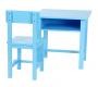 Ensemble bureau enfant et chaise RECRE en bois - coloris bleu