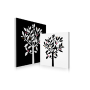 Ensemble de 2 tableaux design NATURA image pub1