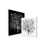 Ensemble de 2 tableaux design SPRING coloris noir et blanc image pub1