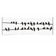 Ensemble de 3 tableaux design BIRDS image pub1