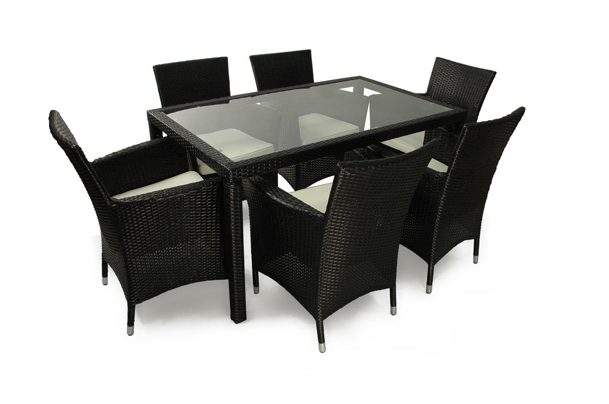 Ensemble de jardin ANGUILLA - 6chaises et 1 table