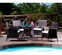 Ensemble de jardin BAHAMAS - 4 chaises et 1 table