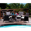 Ensemble de jardin BAHAMAS - 4 chaises et 1 table image pub1