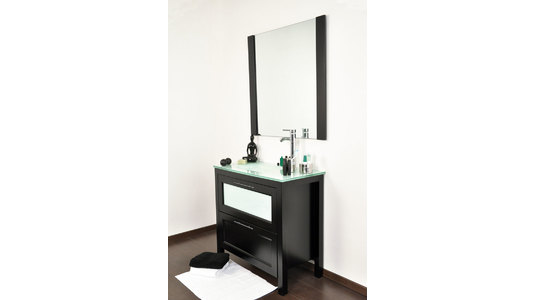 Ensemble de meubles de salle de bain GLADSTONE : vasque, meuble sous-vasque et miroir image 1