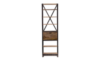 Etag&egrave;re bois massif et m&eacute;tal industrielle ATELIER