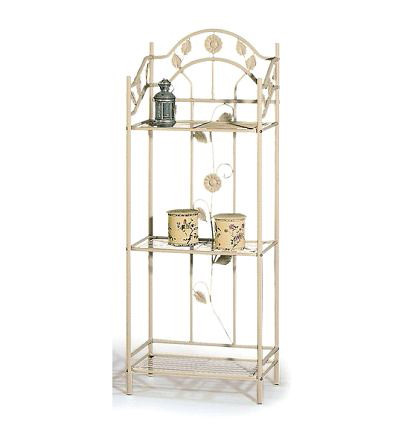 Etag&egrave;re de rangement en m&eacute;tal beige Tournesol
