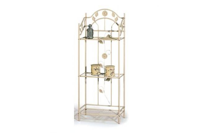 Etag&egrave;re de rangement en m&eacute;tal beige Tournesol