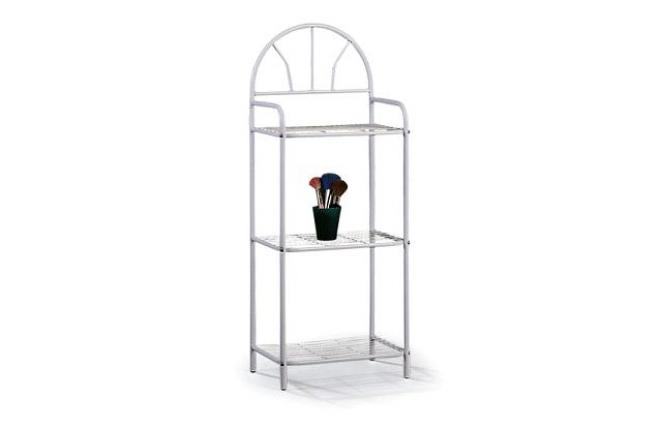 Etag&egrave;re de salle de bain blanche CLOE