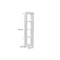 Etag&egrave;re design laqu&eacute;e blanche HAILY