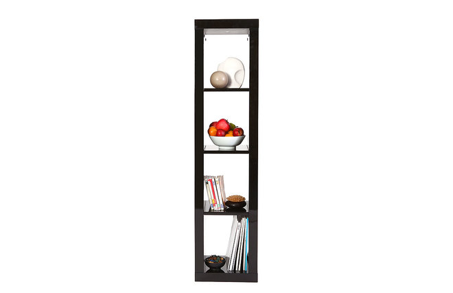 Etag&egrave;re design laqu&eacute;e noire HAILY