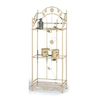 Etag&egrave;re haute en m&eacute;tal beige TOURNESOL image pub1