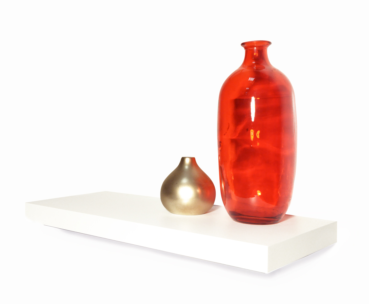 Etag&egrave;re murale blanche design 60 cm Manhattan