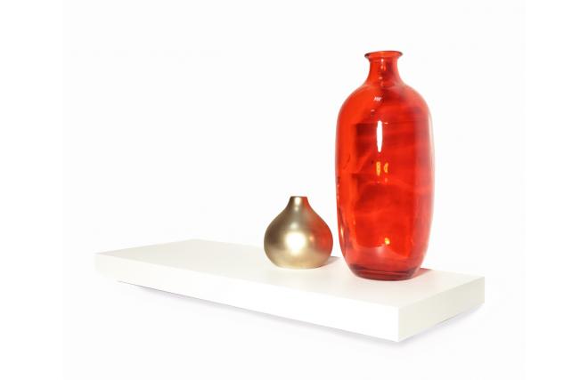Etag&egrave;re murale blanche design 60 cm Manhattan